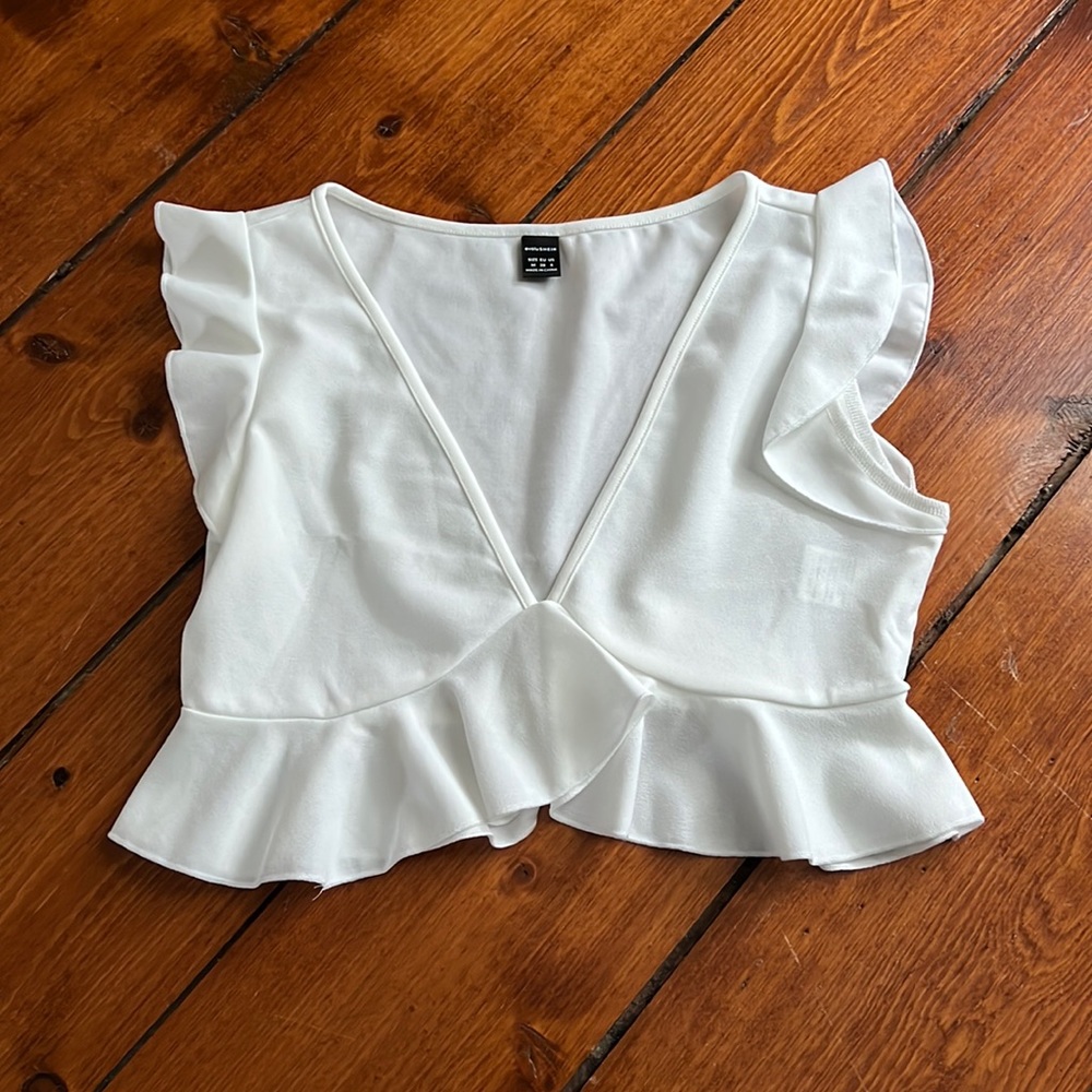 White Crop Top